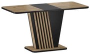 Jedálenský stôl Tigras, dub artisan / čierna