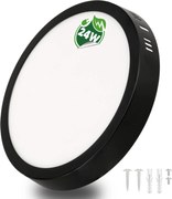 BERGE Prisadený okrúhly čierny LED panel 24W EMC - neutrálna biela