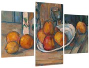 Obraz - Paul Cézanne, Still Life with Milk Jug and Fruit, reprodukcia (90x60 cm)