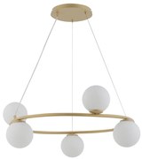 Luster na lanku GAMA 5xG9/12W/230V zlatá