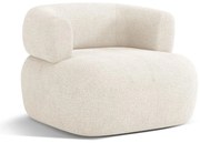 Béžové kreslo z textílie bouclé Jenny – Micadoni Home