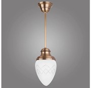 Kemar RI/1/M - Luster na tyči RINAMA 1xE27/60W/230V mosadz