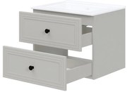 Skrinka pod umývadlo Bondi 60 cm, krémová