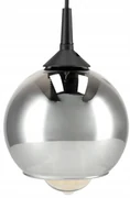 BERGE Sklenená LED stropná lampa, nastaviteľná, 3xE27 - dymová guľa