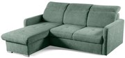 Rohová sedacia súprava Emily, zelená (sicuro 05)