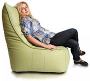 INTERMEDIC SK - Sedací vak Kreslo ELEGANT z ekokože | ergonomické kreslo 105×85×40 cm, 350 l Farba: E08 - Zelená svetlá (ekokoža)