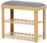 Autronic DR-N1010 GREY2 Botník s taburetom, 60 x 55 x 29 cm