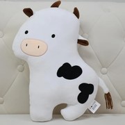 Vankúš Krava 45x30 cm biely