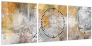 Obraz - Abstrakcia (s hodinami) (90x30 cm)