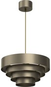 Luster na lanku RINGS 1xE27/15W/230V mosadz