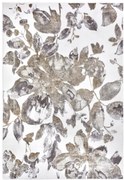 Koberec Hanse Home Shine Floral biely / sivý / hnedý