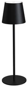 Platinet Stmievateľná nabíjateľná stolná lampa LED/4W/4000 mAh 3000/4000/5500K IP44 čierna PL0493