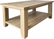 Konferenčný stolík s poličkou z masívu 120x70x50cm