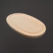 AMADEA Drevená servírovacia doska - podnos ovál, masívne drevo, 23 cm