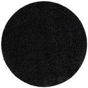 Kúpeľňový koberček SYNERGY glamour / lurex, čierny kruh