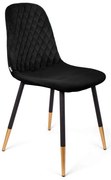 Stolička NOIR zamatová čierna SS22 933466
