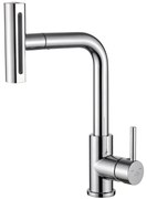 Laveo Rotaro, vysoká drezová batéria s výsuvným 4-funkčným výtokom, chrómová, LAV-BLR_069D