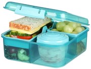 Box na desiatu/obed, 6 priehradiek SISTEMA 1,25 l - mix farieb Farba škatuliek SISTEMA: Modrá
