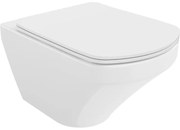 Mexen Vito, závesné WC Rimless 54,5 x 37 cm s pomaly padajúcim sedátkom z duroplastu, biela, 30174000