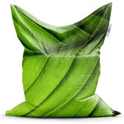 Sedací vak Classic list - detský, zelená