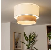 Brilagi - LED prisadený luster CERIA 1xE27/40W/230V pr. 50 cm biela/bežová