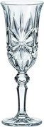 Crystal Bohemia poháre na sekt Lorey ribbon 150 ml 6 ks