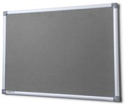 Textilná tabuľa SICO 120 x 90 cm, sivá