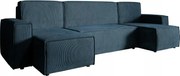 Rohová sedacia súprava Copenhagen L (morská čierna)