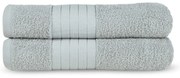 Svetlosivé froté bavlnené osušky v súprave 2 ks 70x140 cm – Good Morning