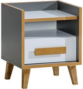 Nočný stolík W11 Werso Riviera/Biely/Antracyt