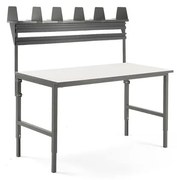 Dielenský stôl Cargo, 1600x750 mm, vrchná polica + 2 koľajnice