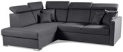 Rohová sedacia súprava Morrison XL, Ľavá, sivá (tatum 283)