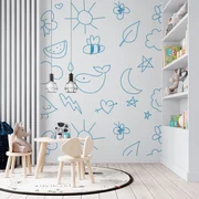 Sablio Tapeta Kreslenie najmenších - 125x75 cm