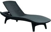 Keter PACIFIC 6697 polyratanové lehátko antracit
