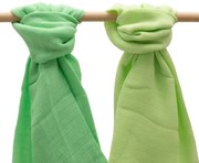 New Baby Bavlnené plienky svetlo a tmavozelená, 70 x 80 cm, sada 2 ks