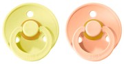 BIBS Colour cumlíky, kaučuk 2ks - veľkosť 1 - Peach Sunset sunshine