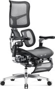 Ergonomická kancelárska stolička s podnožkou Premium Normal Size, čierna: Diablo V-Kinetic