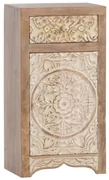 furniture-nabytek.cz - Masívna kúpeľňová spodná skrinka Delhi z mangového dreva, lakovaná, hnedá – 43×30×80 cm