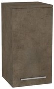 Mereo Bino kúpeľňová skrinka horná 63 cm, pravá, Multidecor, Betón Chicago tmavosivý, MER-CN696BCS2