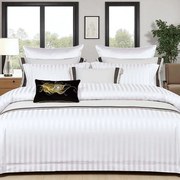 Saténové obliečky KELLER WHITE 3-dielna súprava 140x200 cm