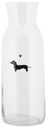 Sklenená karafa s jazvečíkom a srdiečkom Dog&Cat - Ø 9*25 cm / 1000 ml