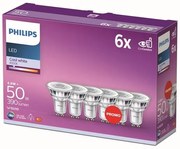 Philips 8718696764657 LED žiarovka GU10 PAR16 4,6W/50W 390lm 4000K 36D 6-set