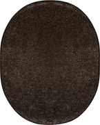 Vopi, Kusový koberec Laguna LUX čokoláda ovál, 80x150 ovál, hnedá, obývacia izba