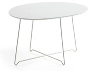 Kaviarenský stôl IRIS, asymetrický, biela