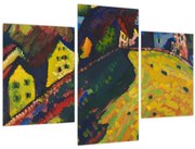 Obraz - Vasily Kandinsky, Houses at Murnau, reprodukcia (90x60 cm)