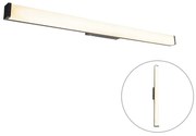 Moderné nástenné svietidlo do kúpeľne čierne 92 cm IP44 - Cascada