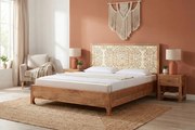 Luxusná manželská posteľ z masívu Dalhala mango 180x200cm