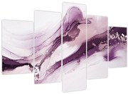 Obraz - Purple fluid art (150x105 cm)