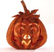 Kovový lampáš TEKVICA HALLOWEEN 21 cm