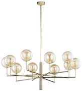 Jupiter 1977 - Luster na tyči FEME 10xG9/10W/230V zlatá/béžová